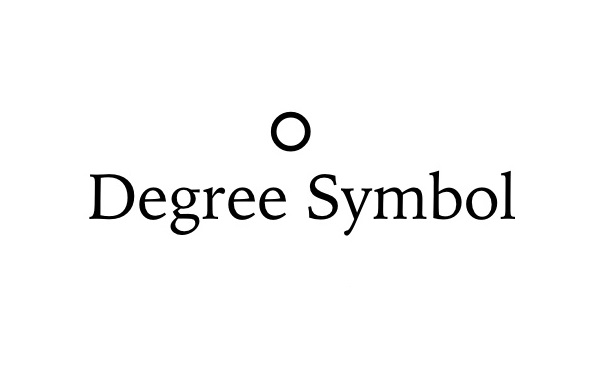make degree symbol on mac